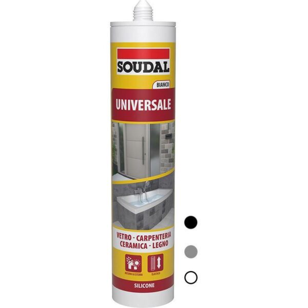 SILICONE ACETICO UNIVERSALE BIANCO