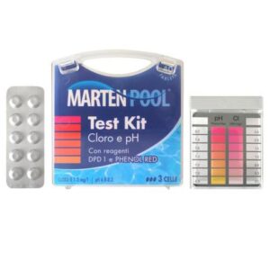 TEST PISCINE CLORO E PH CON REAGENTI E PASTIGLIE