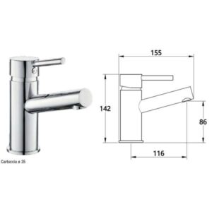 MONOCOMANDO LAVABO JACK