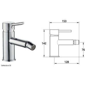MONOCOMANDO BIDET JACK