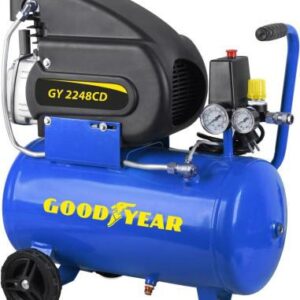 COMPRESSORE ARIA 2 HP 24 LT 8 BAR LUBRIFICATO 230 V GOODYEAR