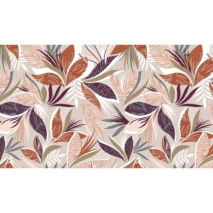 TOVAGLIATO H 140 CM FOGLIE COLORATE