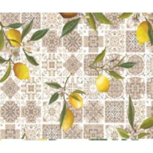 TOVAGLIATO H 140 CM LIMONI E MAIOLICA