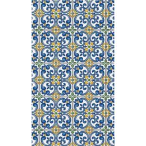 TOVAGLIATO H 140 CM MAIOLICA BLU