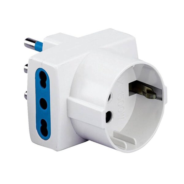 ADATTATORE TRIPLO 16A CON SCHUKO