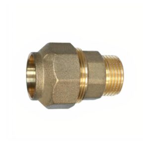 RACCORDO POLITELENE OTTONE DRITTO MASCHIO 20X1/2