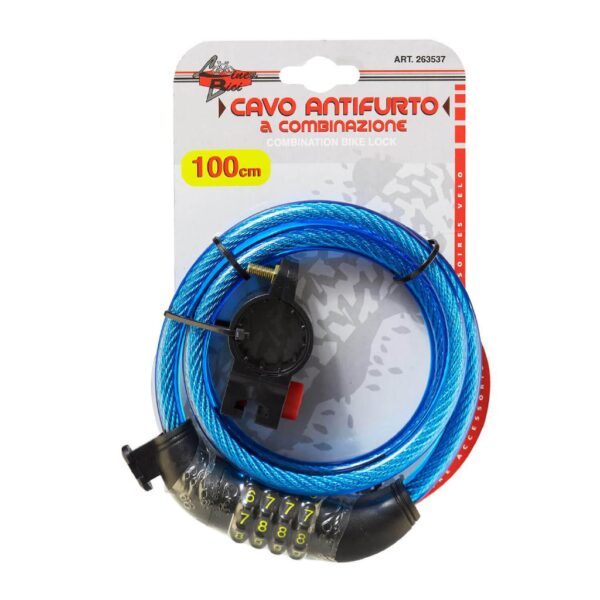 CAVO ANTIFURTO CON COMBINAZIONE 100CM