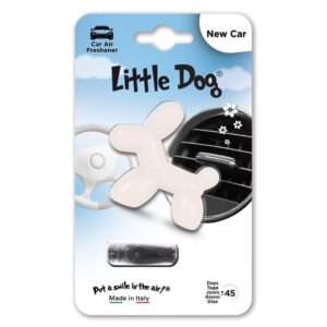 PROFUMO AUTO DEO LITTLE DOG WHITE NEW CAR