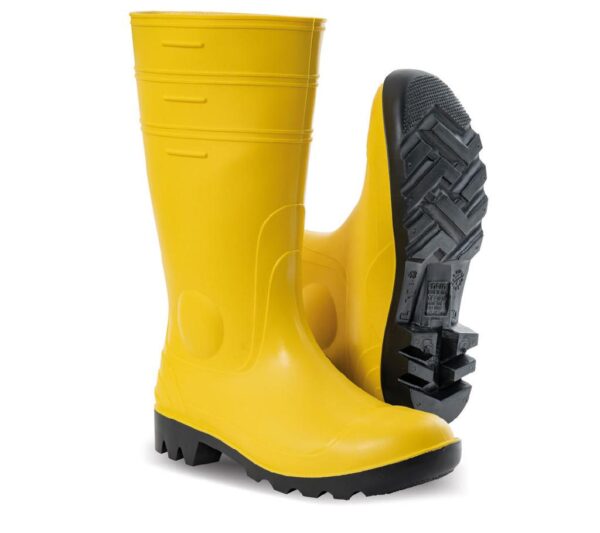STIVALI IN PVC ANTINFORTUNISTICA M 41 GINOCCHIO S5/SRA GIALLO/NERO DELTAPLUS