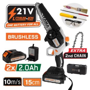 MOTOSEGA A BATTERIA 21V NAKAYAMA LAMA 15 CM 825 GR EC1050