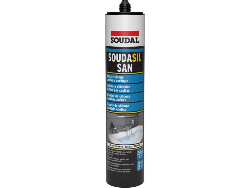 SILICONE ACETICO TRASPARENTE SANITARI SOUDASIL-SAN SOUDAL